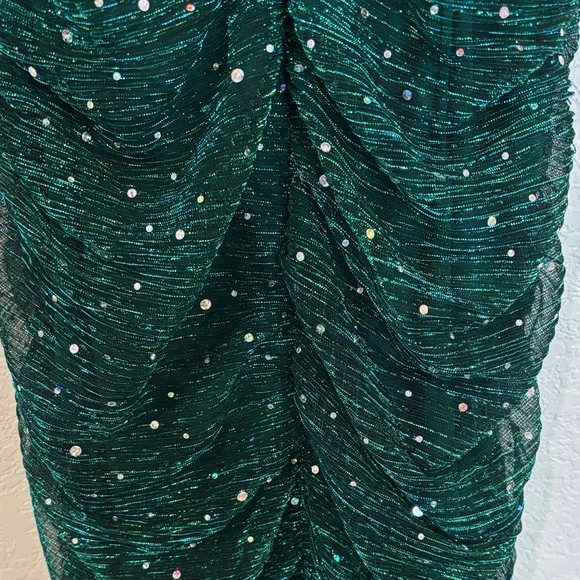 Lulu's Dazzling Green Sequin Mini Dress - Picture 9 of 9